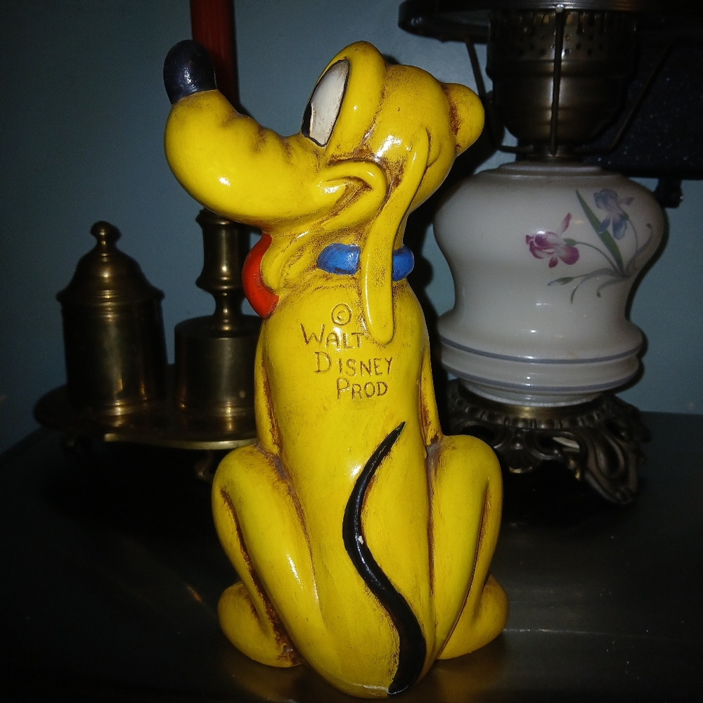 Vintage 1970 Disney Pluto Collectible in Yellow and Black